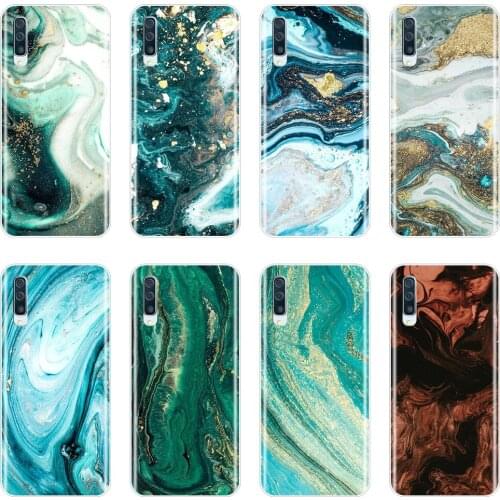 Luxury Marble Aesthetic Cool Phone Case Silicone For Samsung Galaxy A40 A30 A20 A10 Soft Back Cover For Samsung A80 A70 A60 A50