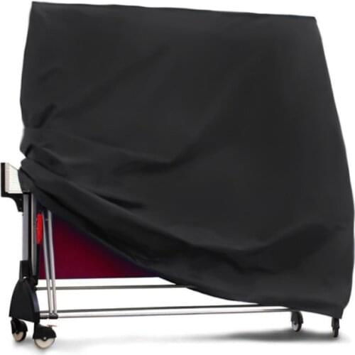 160x90x150cm Outdoors Folding Ping Pong Table Cover Black Waterproof Anti-Dust Adjustable Ping Pong Table Protector Household