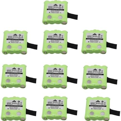 Replacement NI-MH Battery For Uniden Radio BP-38 BP-40 BT-1013 4.8V 700mAh For MOTOROLA TLKR T4 T6 T8 Cordless 10PCS/set