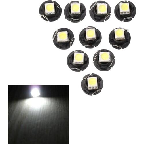 X7AE 10pcs T3 T4.2 T4.7 5050 1 SMD 12V LED Car Instrument Light Gauge Dashboard Lamp