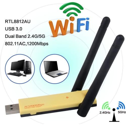 USB Wifi Adapter 1200mbps Wifi Dongle Antena Wi-fi Usb Adaptador Wifi Wireless Network Card Usb Ethernet Adapter NC4602AC