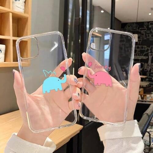 Always And Forever Best Friends Cartoon BFF Phone Cases Transparent for iPhone 6 7 8 11 12 s mini pro X XS XR MAX Plus SE cover
