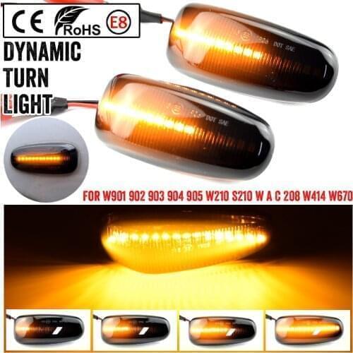 1 Pair Car LED Side Marker Turn Signal Lights For Mercedes Benz W210 W202 CLK W208 SLK R170 W638 Turn Signal Light