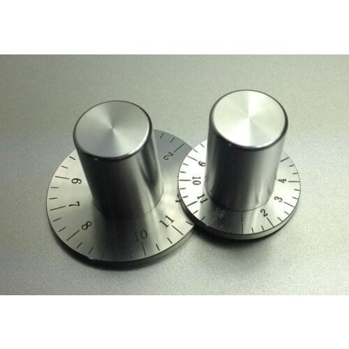 1pcs aluminum potentiometer knob 38*22*6mm potentiometer cap Scale car knob switch cap for amplifier