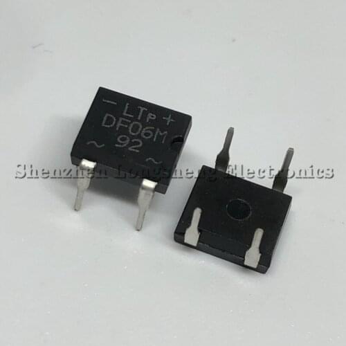 10PCS/LOT NEW DF06M DF06 DIP-4 1A/600V Bridge rectifier bridge