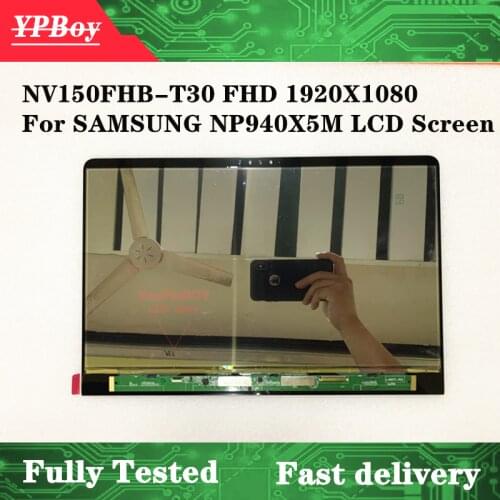 15.0" For SAMSUNG NP940X5M ATIV BOOK 9 NP940X5M NP940X5N LCD LED Touch screen Display assembly FHD 1920X1080 40Pins NV150FHB-T30