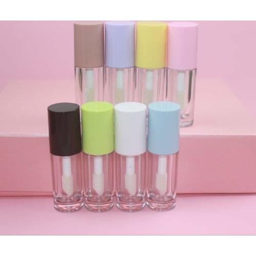 2021 New 10/30/50pcs 6ml Big brush lip gloss tube, DIY Round Portable Liquid Lipstick Bottle, Cosmetic Container Shell Package