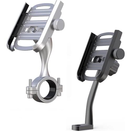 Aluminum Mountain Bike Bicycle Motorcycle Phone Holder stand For Handlebar Mirror 4-6.7 inch Mobil phone Bicycle support Mount