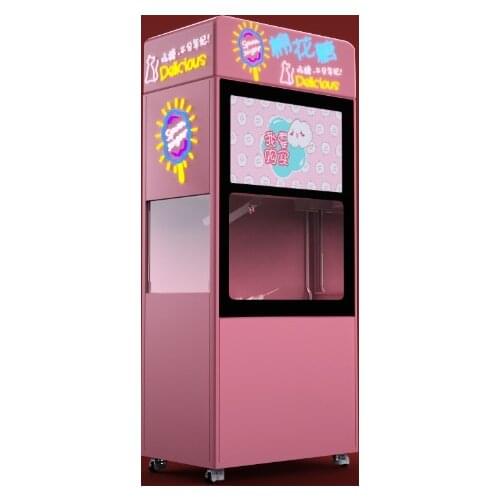 Coin operated bill operated cotton candy vending machine self service vending machine