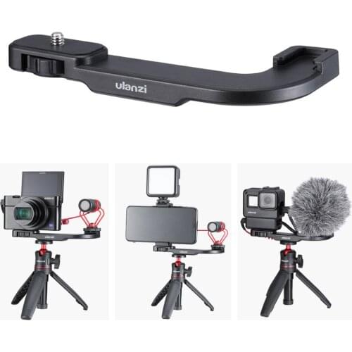 Ulanzi PT-8/9 Gun Hot Shoe Bracket for Micro Camera Pocket Camera GoPro SmartPhone Vlog Microphone Stand Compact Multicompatible