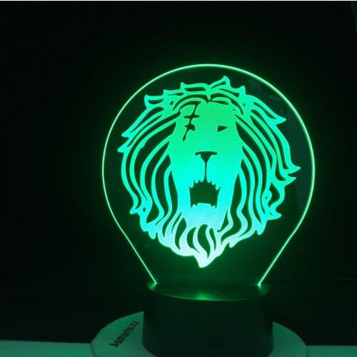 ESCANOR LION PRIDE LED ANIME LAMP THE SEVEN DEADLY 3D LED Night Light for Kids Bedroom Decor Light Colors Table Night Lamp