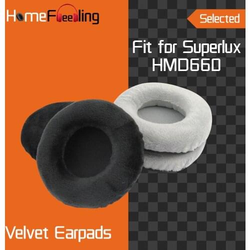 Homefeeling Earpads for Superlux HMD660 Headphones Earpad Cushions Covers Velvet Ear Pad Replacement