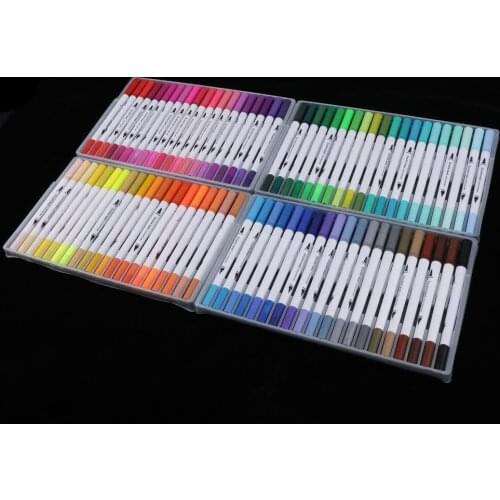 Dual Brush Pen Art Markers With Fineliner Tip 80 Colors ,Perfect For Artists