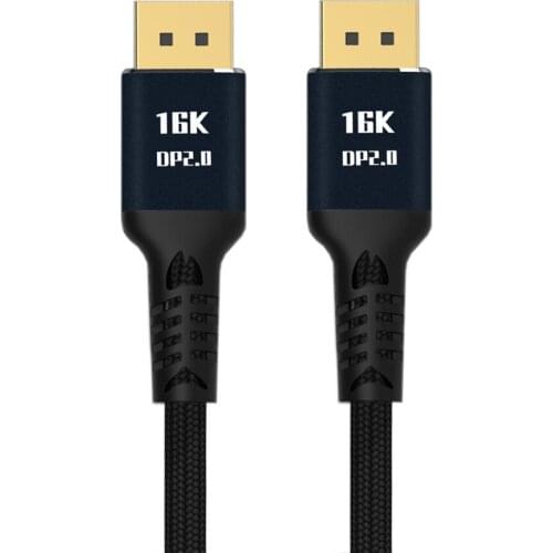 DisplayPort 2.0 DP to DP Cable 16K 60hz Cable Ultra-HD UHD DP 1.4 8K 120hz for PC Laptop TV
