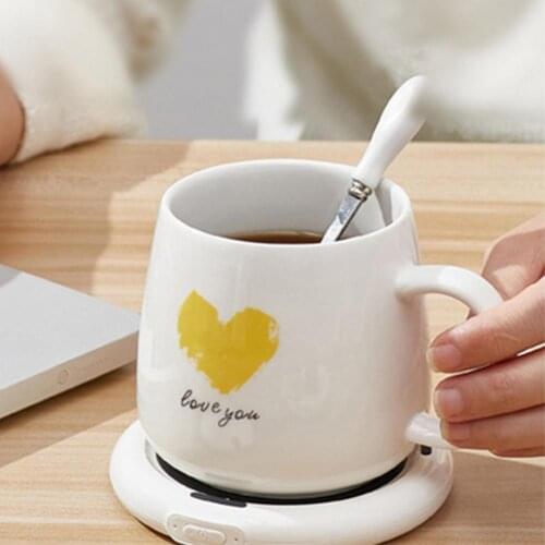 Heating Cup Mat USB Constant Temperature Heating 55 degree Celsius Portable Water Milk Coffee Mug Heater Warmer for Home Office