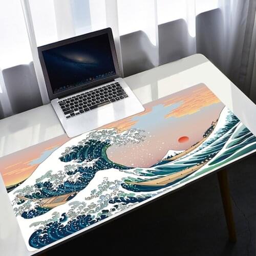 Mouse Pad Japan Great Waves Art Mausepad Kawaii Gaming Accessories Computer keyboard Large Desk Mat Carpet 900x400 CSGO Mousepad