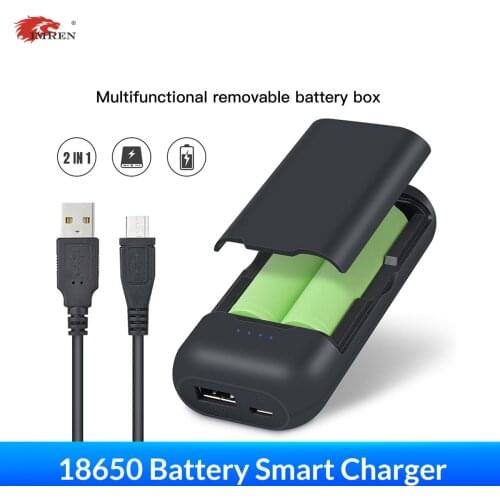 IMREN Multiple Safety Protection Handheld Portable Battery Charger Micro Type C Usb Output 5V 2A Power Bank Removal Battery
