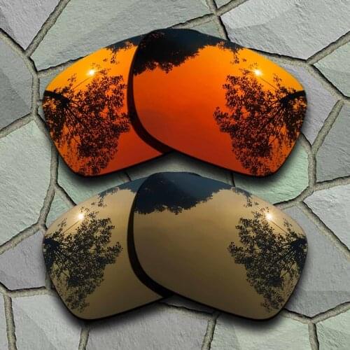 Red Orange&Bronze Copper Sunglasses Polarized Replacement Lenses for Oakley Holbrook