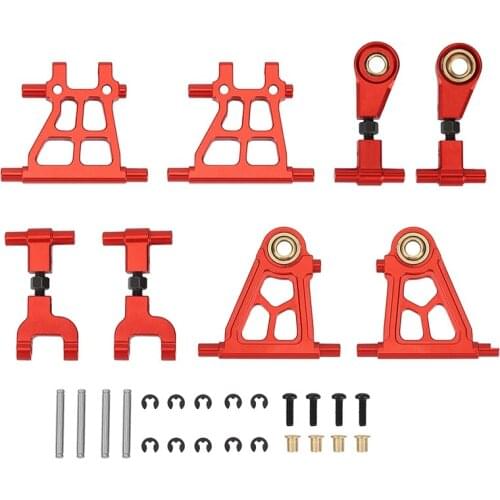 Aluminum Alloy Front Rear Upper Lower Suspension Arms for Tamiya TT02 TT-02 1/10 RC Car Upgrade Parts Accessories
