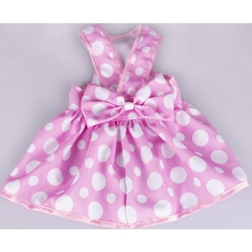 2021 Pink Blue Pet Dog Dress Lace Collar Princess Dresses For Small Dogs Dog footprints Print Pet Clothes Skirt For Chihuahua