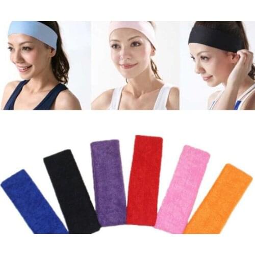 Online shop gifts Korean sports yoga hair headband towel cotton sweat-absorbent belt men and women headband hair accessories 100