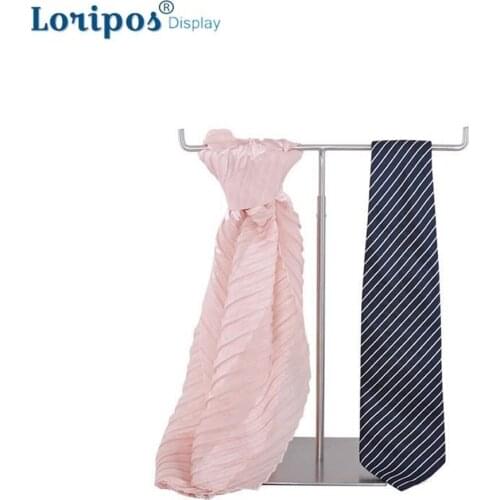 Simple Scarf Tie Display Rack High grade Stainless Steel Metal Scarf Rack Scarf Display Stand Necktie Display Rack Table Shelf