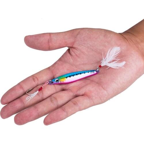 Fishing Jigging 30g/40g/60g Metal Fishing Lure Spoon Jig Lure Spinner Bait Fishing Tackle Hard Bait Jigging Spinner Bait Isca