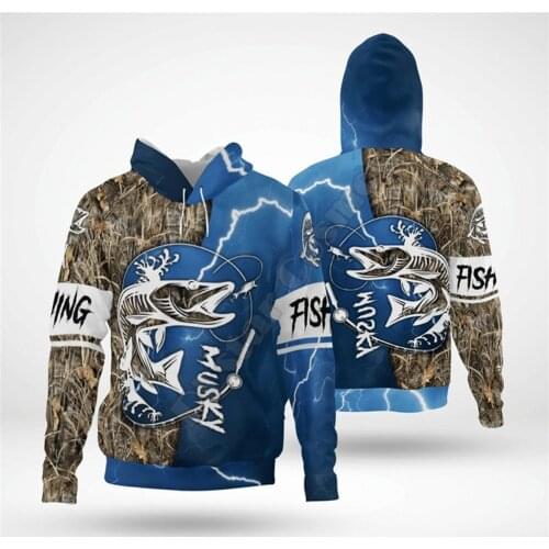 Fishing 3D Printed Hoodies Funny Pullover Men For Women Funny Sweatshirts Animal Sweater Drop Shipping Style-2