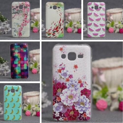 TPU Silicone Soft Phone Case For Samsung Galaxy J2 J200 J200F Luxury 3D Relief Flower Printing Cases For Samsung Galaxy J2 2015