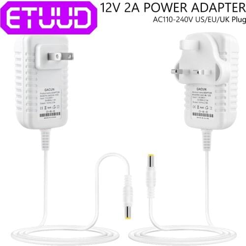 DC 12V 2A 3A Universal power adapter AC 100-240V Converter Adapter Charger Power Supply EU US UK Plug for LED light strips