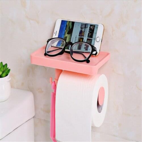 Bathroom Storage Multifunction Tissue Boxes Mobile Phone Storage Shelf Rack Roll Toilet Paper Storage Holder Bathroom Organizer
