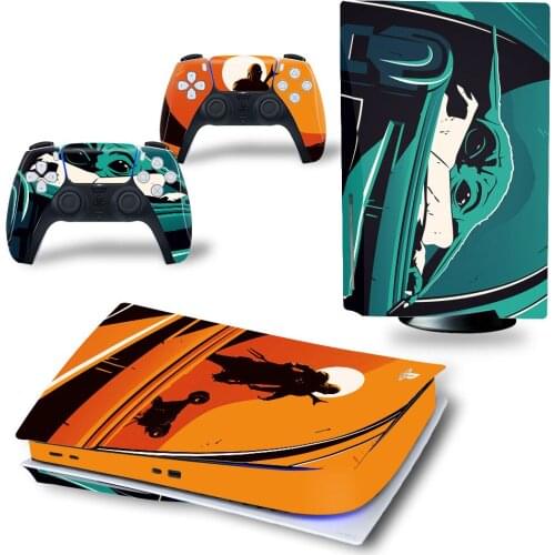 KU Style PS5 Standard Disc Edition Skin Sticker Decal Cover for PlayStation 5 Console & Controller PS5 Skin Sticker Vinyl