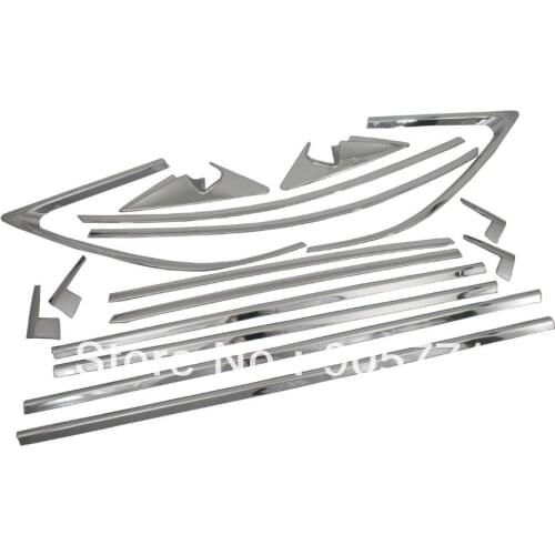 High Quality Chrome Side Door Window Full Trim Set Stainless Steel for Kia Sorento 2013 Up