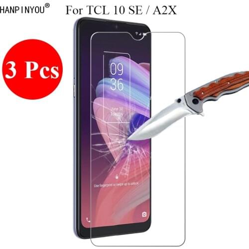3 Pcs/Lot 9H 2.5D HD Premium Tempered Screen Glass Protector For TCL 10 SE / A2X Protective Film + Clean Tools