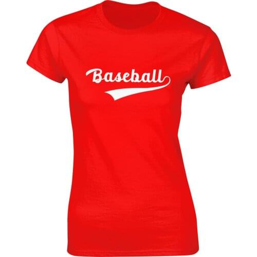 Womens Custom Name Number Baseball T Shirt Softball Fan Mom Distressed Shirts 100% Cotton O-Neck