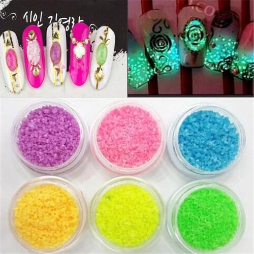 1pc Colorful Glitter Nail Art Glitter Crushed Shell Acrylic Decoration Tools Glass Fragments Nail Art Nail Tips Accessories Tool