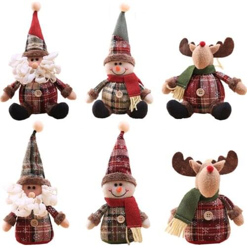1pcs Cute Santa Claus Doll Fashion Home Decoration Supplies Creative Christmas Pendant Festive Party Decorate For Kids Gifts
