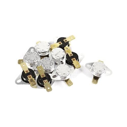 10 x 250V 10A 110 Celsius NC Normal Close Thermostat Temperature Thermal Switch