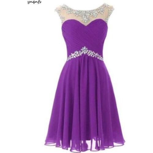 2018 New Short Wedding Prom Formal Dress Beads Evening Party Gown Custom Colorsd 029