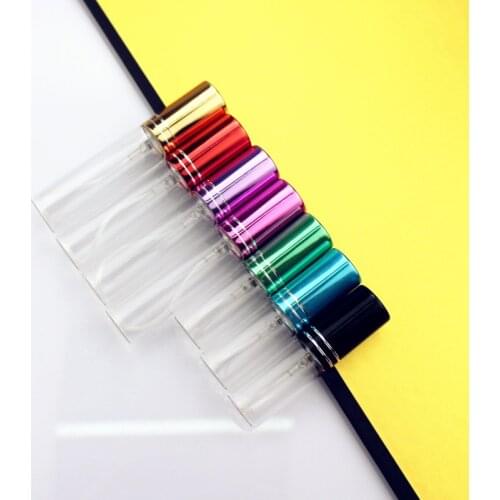 50pcs/lot 5ML 10ML Transparent Glass Perfume Bottle Thin Glass Spray Bottle Tube Vials for Travel