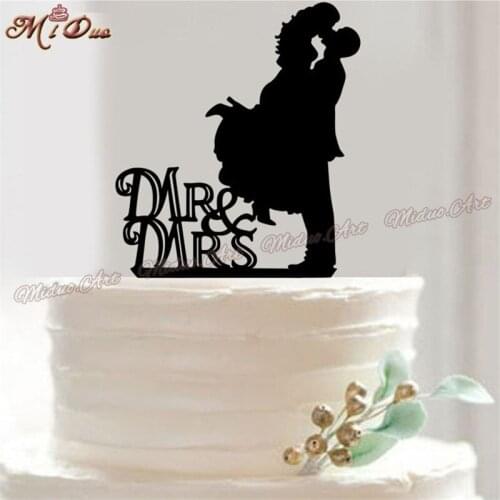 Acylic Wedding Cake Topper, Wedding Decoration, Acrylic silver glitter, Custom wedding cake topper