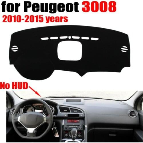 Car dashboard covers mat for Peugeot 3008 Low configuration 2010-2015 Left hand drive dashmat pad dash cover auto accessories