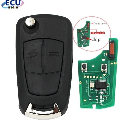 2 Buttons 433Mhz PCF7946/PCF7941 Chip Car Remote Key For Vauxhall Opel Astra H Zafira B 2005 2006 2007 2008 2009 2010