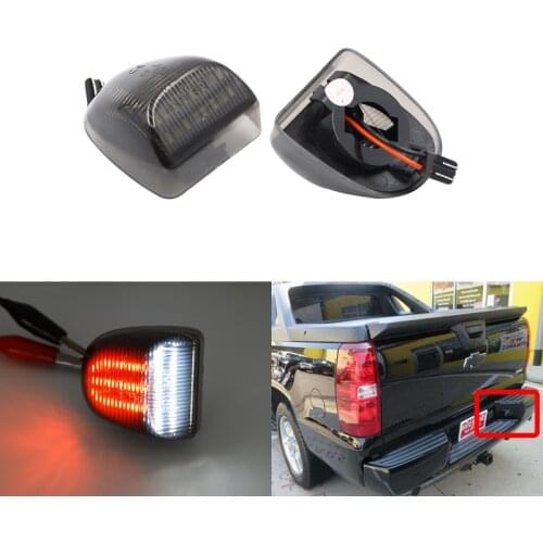 White/Red Led License Plate Lights For Chevrolet Silverado 1500 2500 3500 HD For Sierra 1500 2500 3500 Yukon XL Tahoe Avalanche