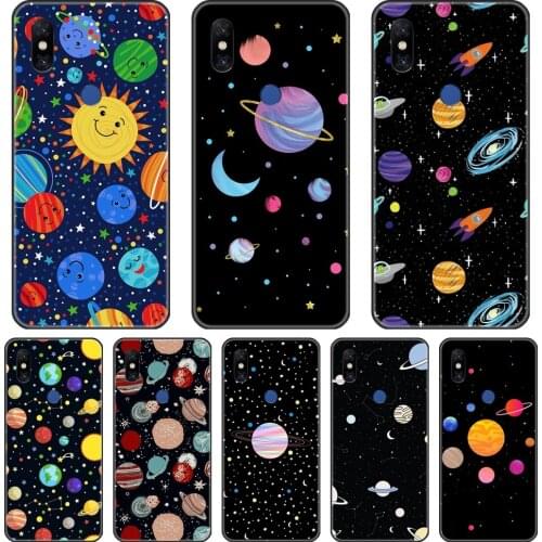 Phone Case For Xiaomi Mi Max Mix 1 2 2S 3 Star Space Moon Black Cool Pretty Soft Silicone Back Cover For Xiaomi Mi Note 1 2 3