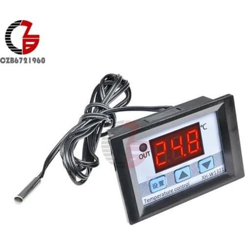 W1321 DC 12V Digital Temperature Controller Thermostat Indoor Incubator Outdoor Freezer Water Heating Cooling Control Meter