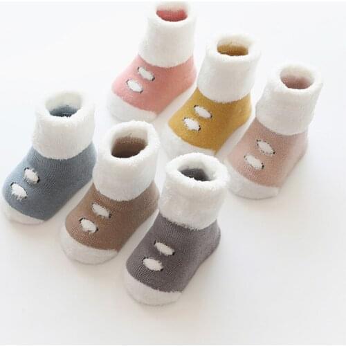 Baby winter long Socks Newborn infant boy girl Cotton Cute Terry Thicken warm Sock toddler children 2019 new Clothing Accessory