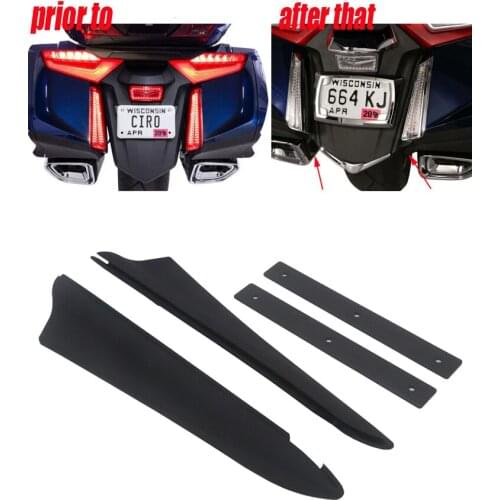 For Honda Goldwing GL1800 GL 1800 F6B 2018 2019 2020 Motorcycle Black Rear Fender Filler Strips Rear fender baffle
