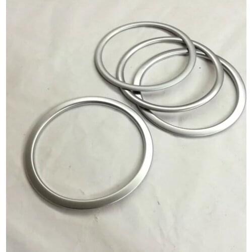 For Nissan Qashqai J11 2015 2016 2017 Auto Flare Audio Ring Speaker Box Cover Trim Interior Chrome Sticker Car-Styling Accessory