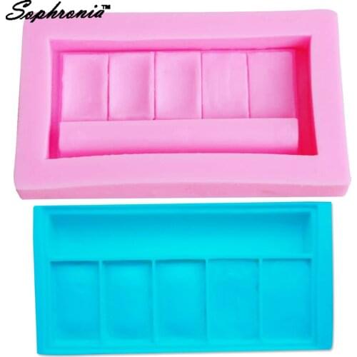 M191 Makeup 1pcs Silicone Mold for UV Resin Gumpaste Surgarcraft Icing Handmade Tool Epoxy Fondant Chocolate Moulds